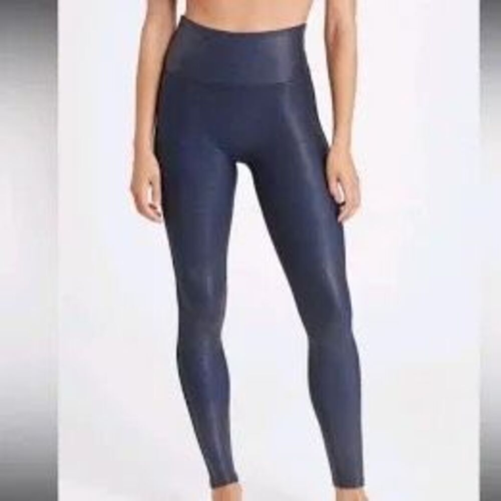 Spanx Faux Leather Black Leggings Small